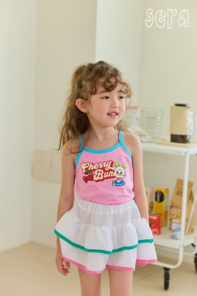 Sera - Korean Children Fashion - #toddlerclothing - Tennis String Sleeveless Tee - 8