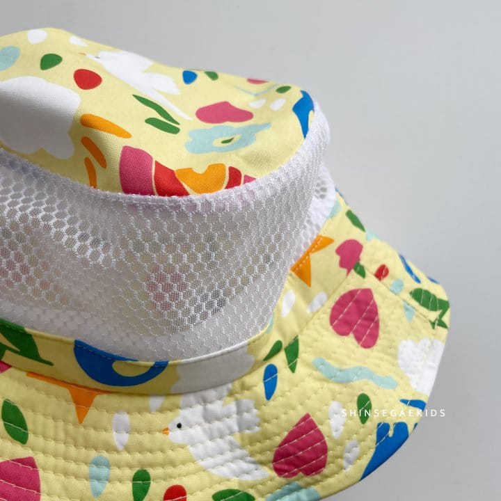 Shinseage Kids - Korean Children Fashion - #Kfashion4kids - Flower Whale Mesh Bucket Hat - 2