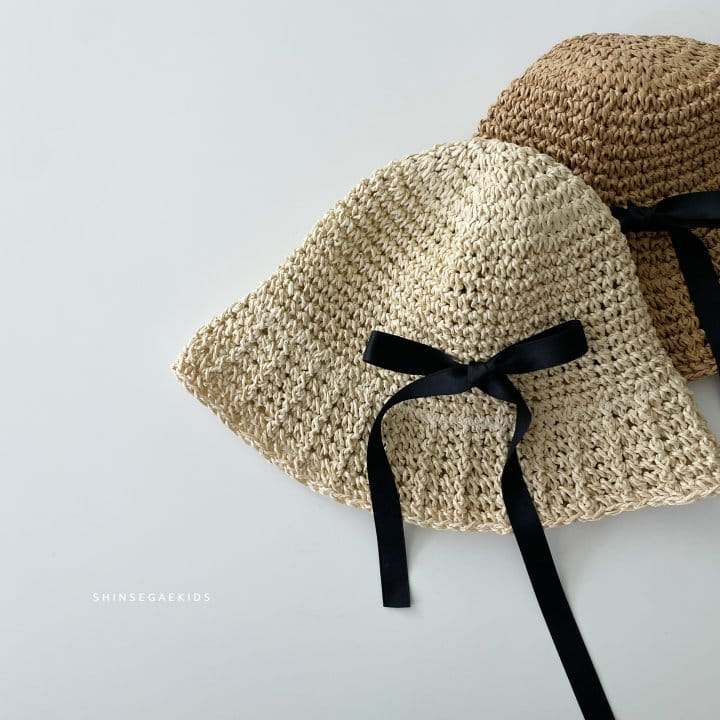 Shinseage Kids - Korean Children Fashion - #childofig - Knit Jisa Ribbon Bucket Hat - 4