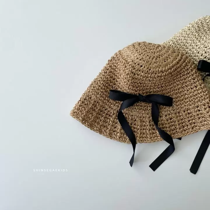 Shinseage Kids - Korean Children Fashion - #designkidswear - Knit Jisa Ribbon Bucket Hat - 5