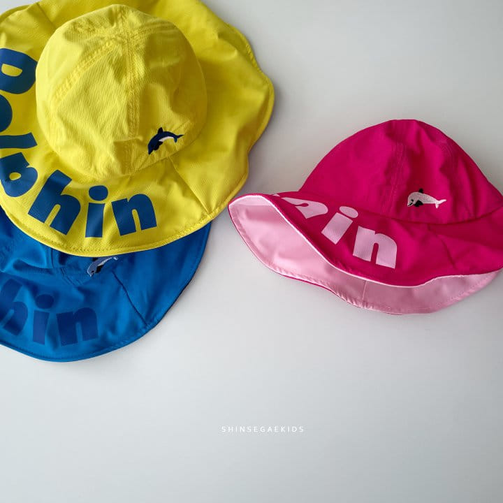 Shinseage Kids - Korean Children Fashion - #kidsshorts - Dolphin Bucket Hat - 7