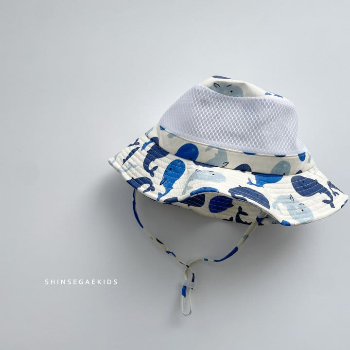 Shinseage Kids - Korean Children Fashion - #minifashionista - Flower Whale Mesh Bucket Hat - 5