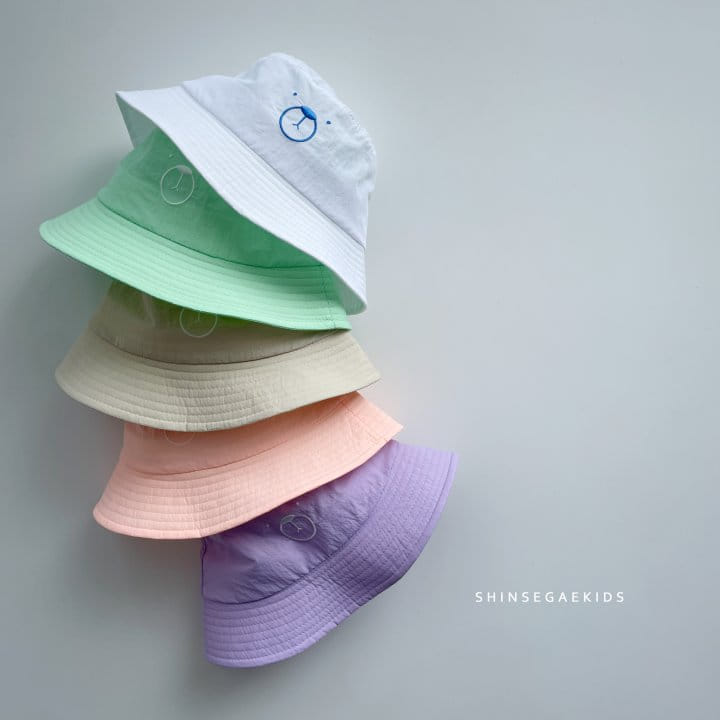 Shinseage Kids - Korean Children Fashion - #stylishchildhood - Bear Back Cover Bucket Hat - 8