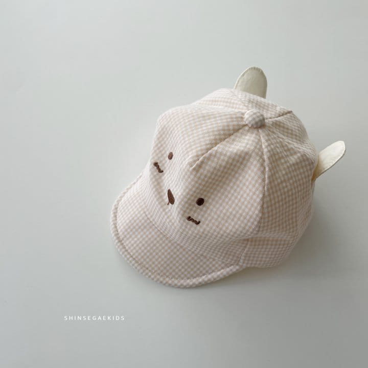 Shinseage Kids - Korean Children Fashion - #stylishchildhood - Rabbit Ear Check Yamche Hat - 3