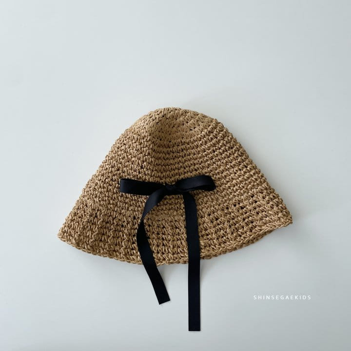 Shinseage Kids - Korean Children Fashion - #stylishchildhood - Knit Jisa Ribbon Bucket Hat - 2