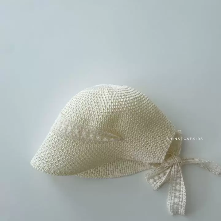 Shinseage Kids - Korean Children Fashion - #toddlerclothing - Neon Knit Lace Bucket Hat - 3