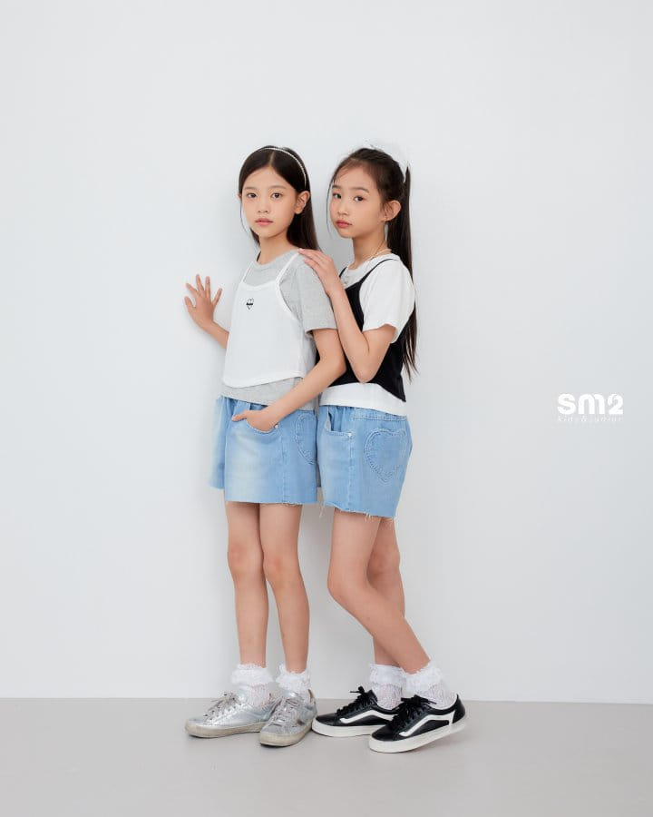 Sm2 - Korean Children Fashion - #kidsshorts - Twin Set Tee - 6