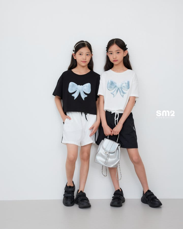 Sm2 - Korean Children Fashion - #minifashionista - Big Ribbon Tee