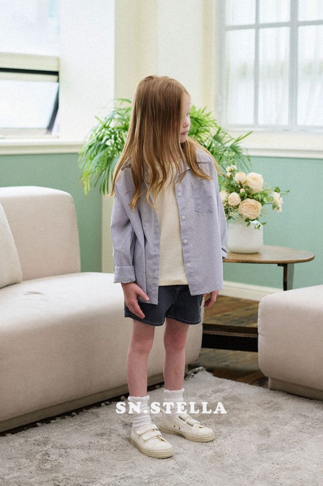 Sn.stella - Korean Children Fashion - #Kfashion4kids - Summer Check Shirt - 11