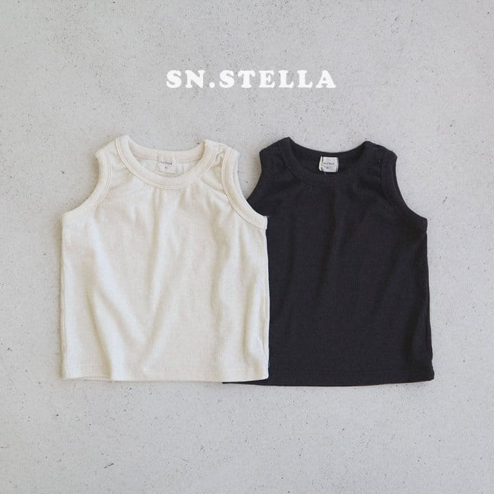 Sn.stella - Korean Children Fashion - #childrensboutique - Gang Yeon Rib Sleeveless Tee