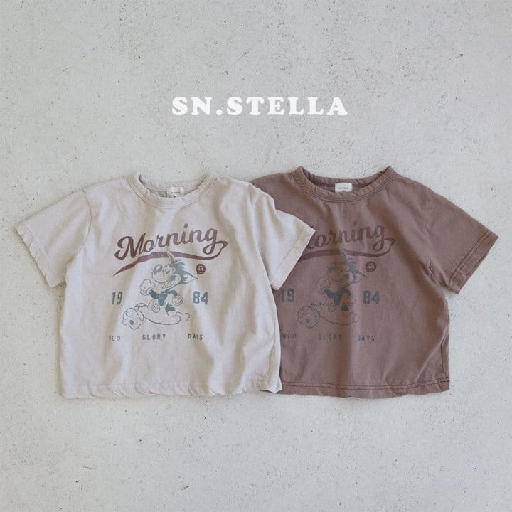 Sn.stella - Korean Children Fashion - #discoveringself - Morning Tee