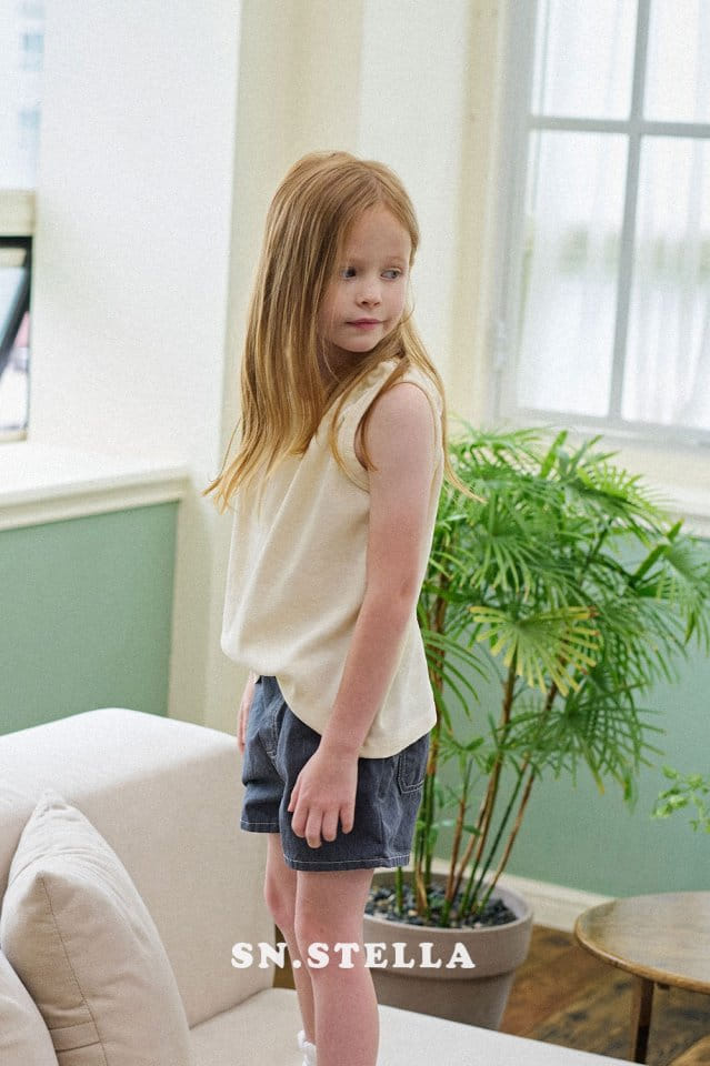 Sn.stella - Korean Children Fashion - #discoveringself - Gang Yeon Rib Sleeveless Tee - 4