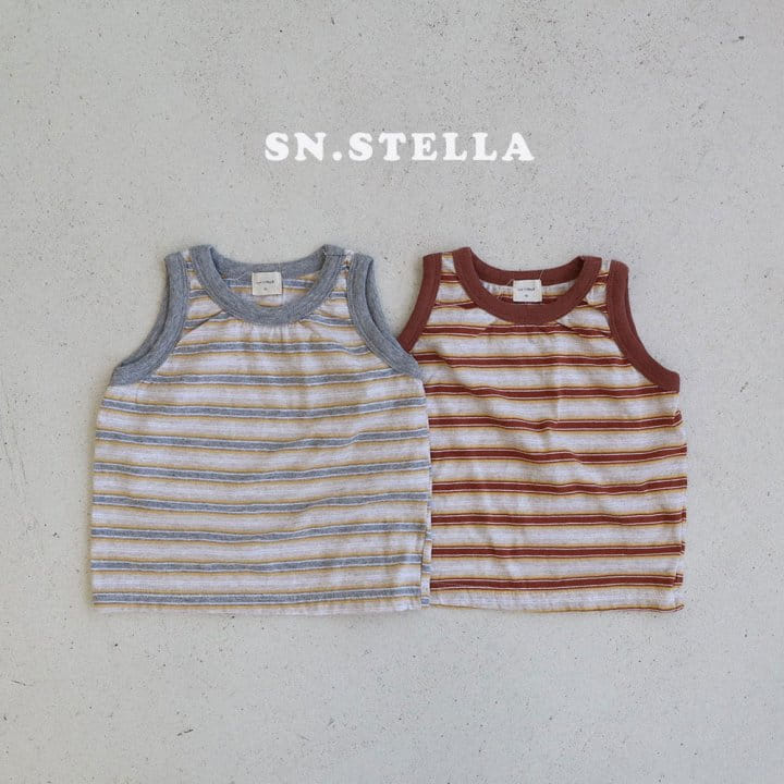 Sn.stella - Korean Children Fashion - #kidsshorts - ST Sleeveless Tee