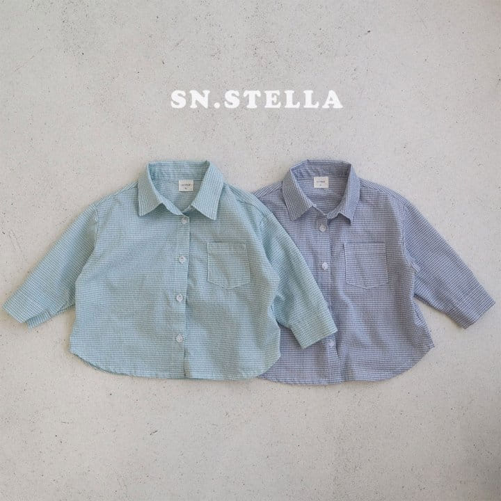 Sn.stella - Korean Children Fashion - #prettylittlegirls - Summer Check Shirt