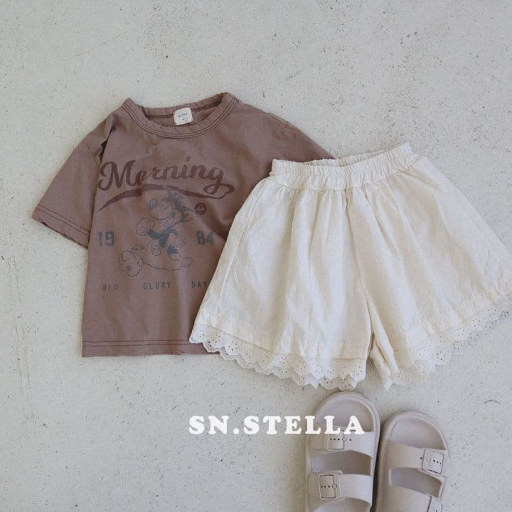 Sn.stella - Korean Children Fashion - #todddlerfashion - Morning Tee - 11