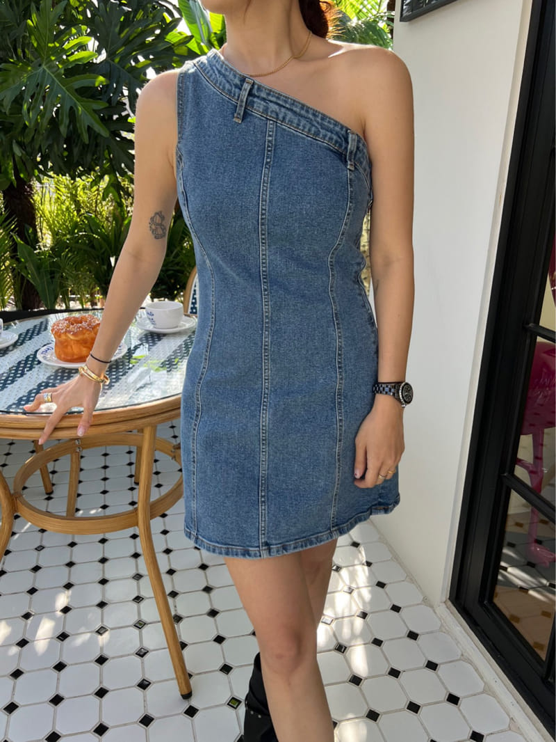 Solar - Korean Women Fashion - #momslook - Denim Jenny One-Piece - 9