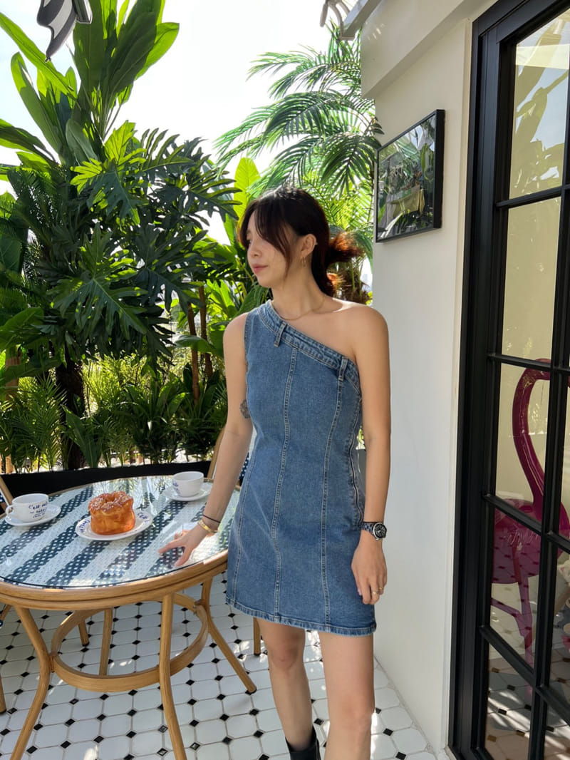 Solar - Korean Women Fashion - #pursuepretty - Denim Jenny One-Piece