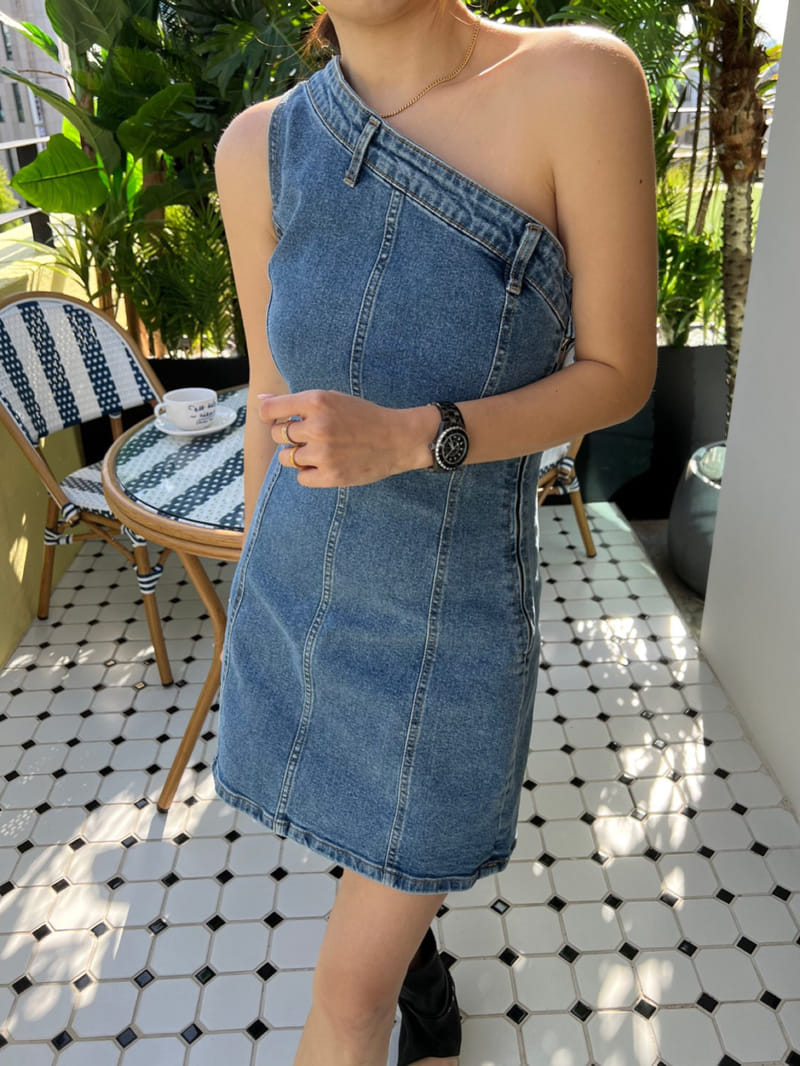 Solar - Korean Women Fashion - #thatsdarling - Denim Jenny One-Piece - 5