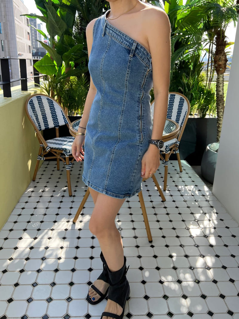 Solar - Korean Women Fashion - #thelittlethings - Denim Jenny One-Piece - 6