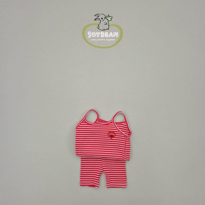 Soybean - Korean Children Fashion - #Kfashion4kids - Florida String Sleeveless Top Bottom Set - 9