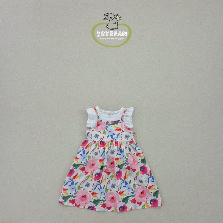 Soybean - Korean Children Fashion - #Kfashion4kids - Slim Frill Sleeveless Tee - 6