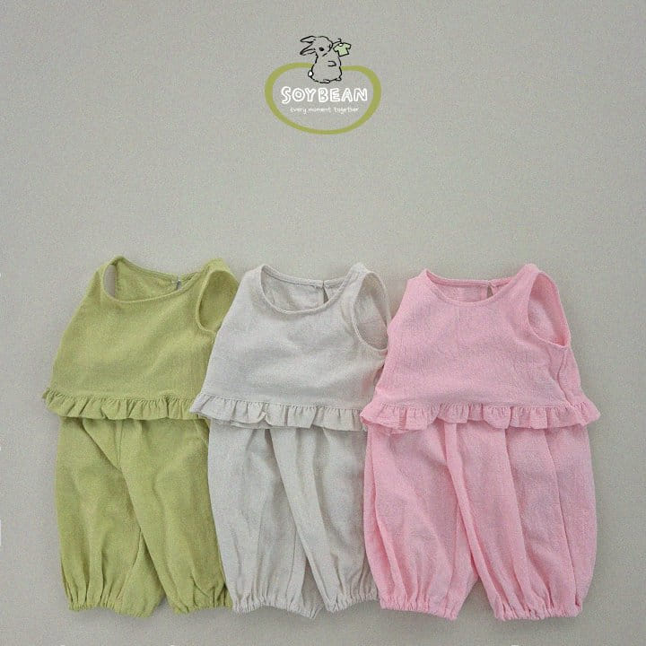 Soybean - Korean Children Fashion - #Kfashion4kids - Frill Abang Top Bottom Set - 8