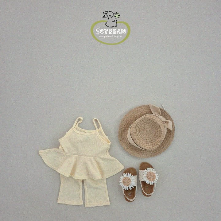 Soybean - Korean Children Fashion - #Kfashion4kids - Pleats Lovely Top Bottom Set - 2