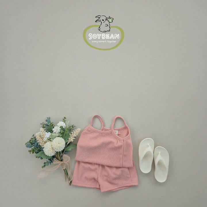 Soybean - Korean Children Fashion - #childofig - Cooling String Sleeveless Top Bottom Set - 7