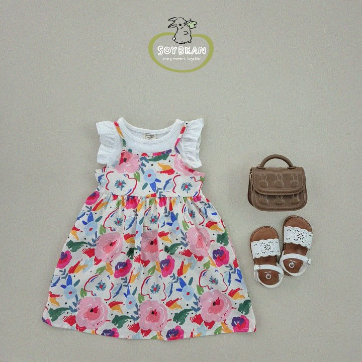 Soybean - Korean Children Fashion - #childofig - Slim Frill Sleeveless Tee - 11