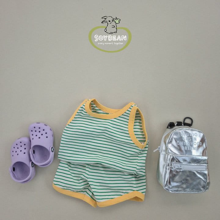 Soybean - Korean Children Fashion - #childofig - Sleeveless ST Top Bottom Set - 10