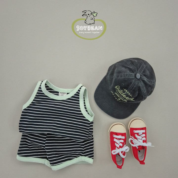 Soybean - Korean Children Fashion - #childofig - Sleeveless ST Top Bottom Set - 11