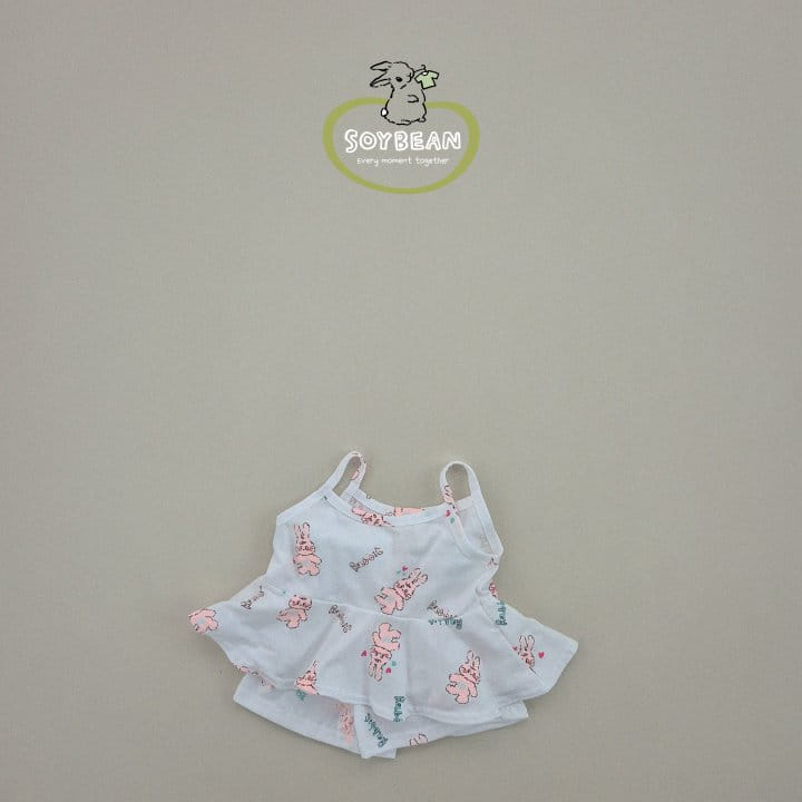 Soybean - Korean Children Fashion - #childofig - Bunny Bustier Top Bottom Set - 4