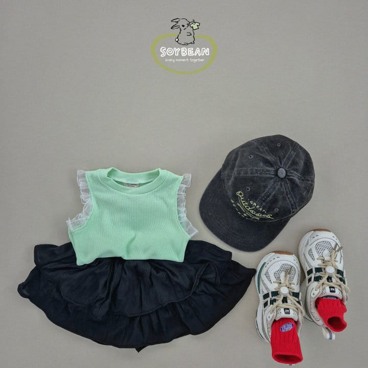 Soybean - Korean Children Fashion - #childofig - Lace Sleeveless Tee - 11