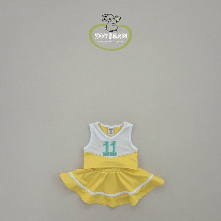 Soybean - Korean Children Fashion - #childrensboutique - Cheerleader Top Bottom Set - 11