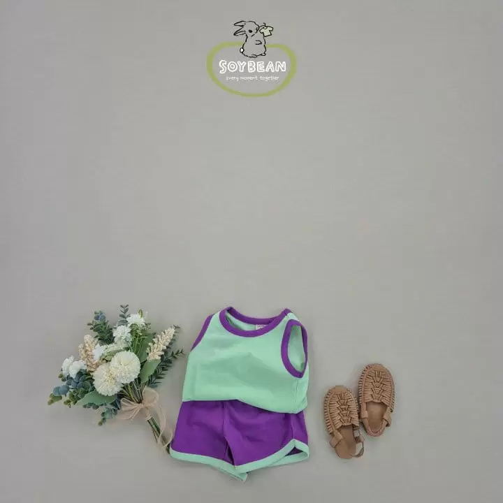 Soybean - Korean Children Fashion - #childofig - Mini Macaroon Top Bottom Set - 4