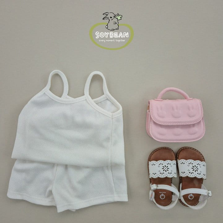 Soybean - Korean Children Fashion - #designkidswear - Cooling String Sleeveless Top Bottom Set - 9