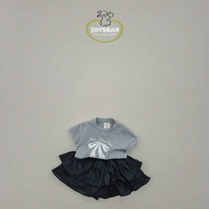 Soybean - Korean Children Fashion - #designkidswear - Love Ribbon Tee - 5