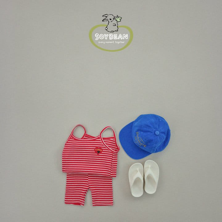 Soybean - Korean Children Fashion - #designkidswear - Florida String Sleeveless Top Bottom Set - 3