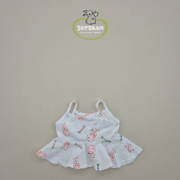 Soybean - Korean Children Fashion - #designkidswear - Bunny Bustier Top Bottom Set - 6