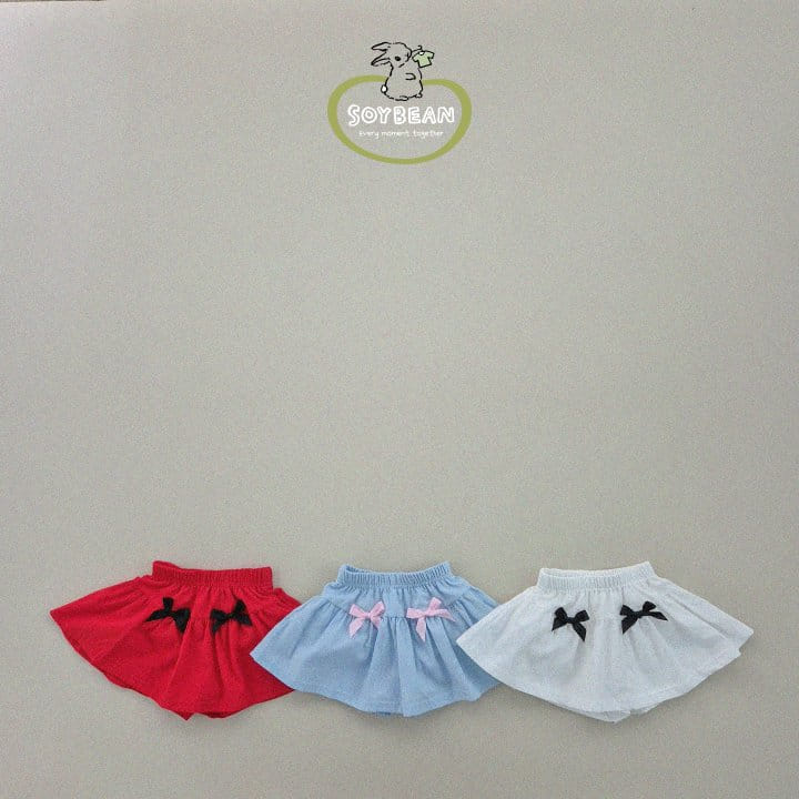 Soybean - Korean Children Fashion - #designkidswear - Cuty Ribbon Skirt