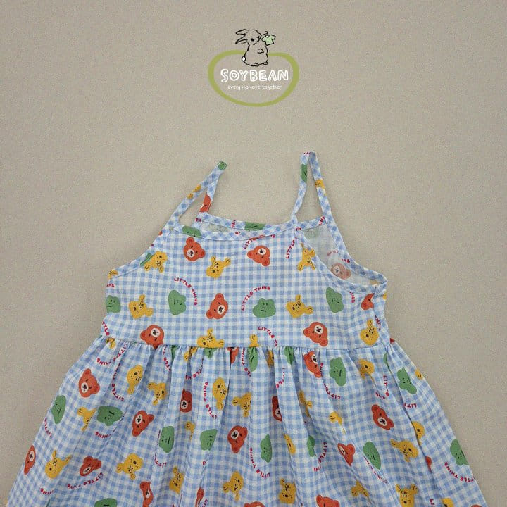 Soybean - Korean Children Fashion - #discoveringself - Pattern Sleeveless One-Piece - 11