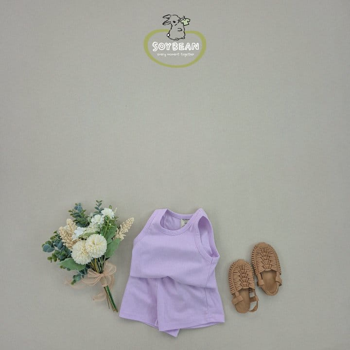 Soybean - Korean Children Fashion - #discoveringself - Sleevelss Lollipop Top Bottom Set - 8