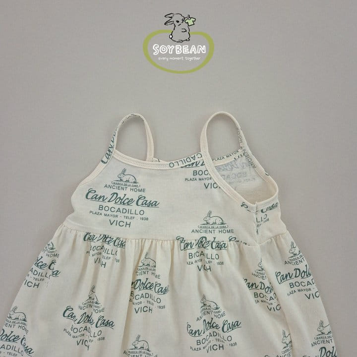 Soybean - Korean Children Fashion - #discoveringself - Vintage Bunny One-Piece - 5