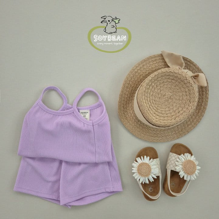 Soybean - Korean Children Fashion - #fashionkids - Cooling String Sleeveless Top Bottom Set - 11