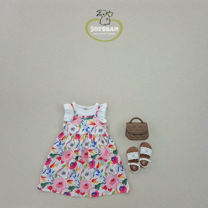 Soybean - Korean Children Fashion - #fashionkids - Slim Frill Sleeveless Tee - 2