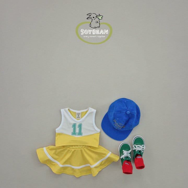 Soybean - Korean Children Fashion - #kidsstore - Cheerleader Top Bottom Set - 2