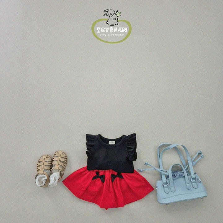 Soybean - Korean Children Fashion - #kidzfashiontrend - Slim Frill Sleeveless Tee - 5