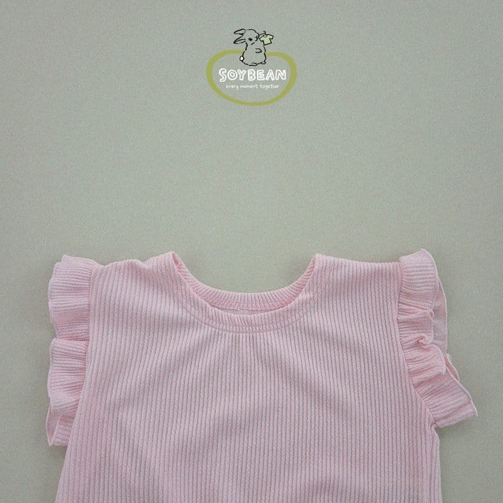 Soybean - Korean Children Fashion - #kidzfashiontrend - Cabbage Frill Top Bottom Set - 8