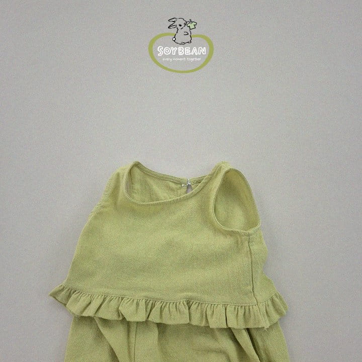 Soybean - Korean Children Fashion - #kidzfashiontrend - Frill Abang Top Bottom Set - 7