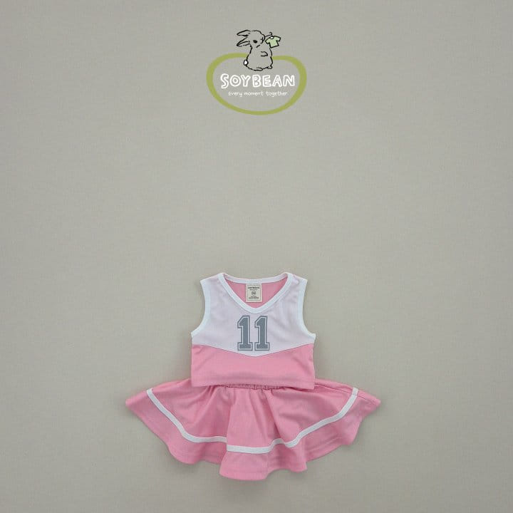 Soybean - Korean Children Fashion - #littlefashionista - Cheerleader Top Bottom Set - 5